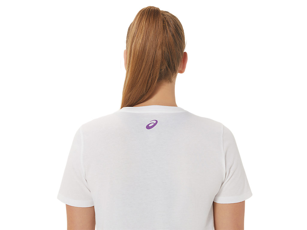 Women's Asics Gsg Since 1977 Adventure Crew T Shirts White | 9061-ELMNZ