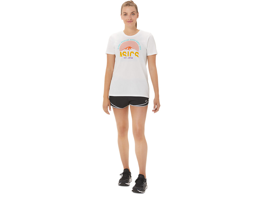 Women's Asics Gsg Since 1977 Adventure Crew T Shirts White | 9061-ELMNZ