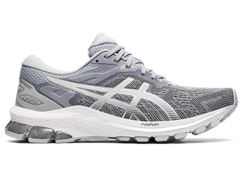 Women\'s Asics Gt-1000 10 Walking Shoes Grey / Silver | 2089-VTHFW