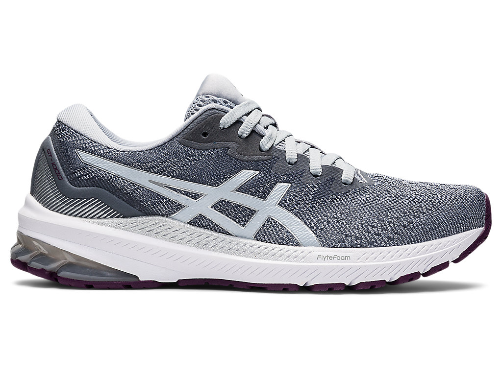 Women\'s Asics Gt-1000 11 Walking Shoes Grey / White | 0971-PCQZK