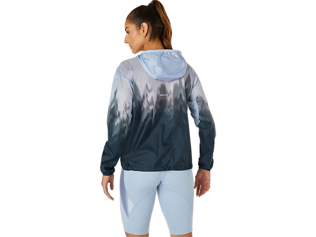 Women's Asics Kasane Graphic Lite Jackets White | 1786-QAIBX