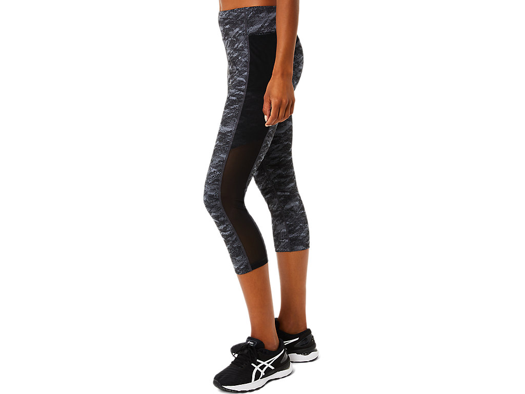 Women's Asics Kate Pocket Capri Leggings Grey | 3685-ZLHGO