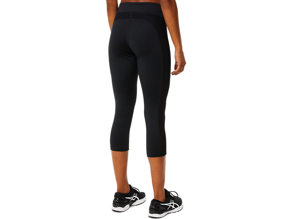 Women's Asics Kate Pocket Capri Leggings Black | 5397-XWGEQ