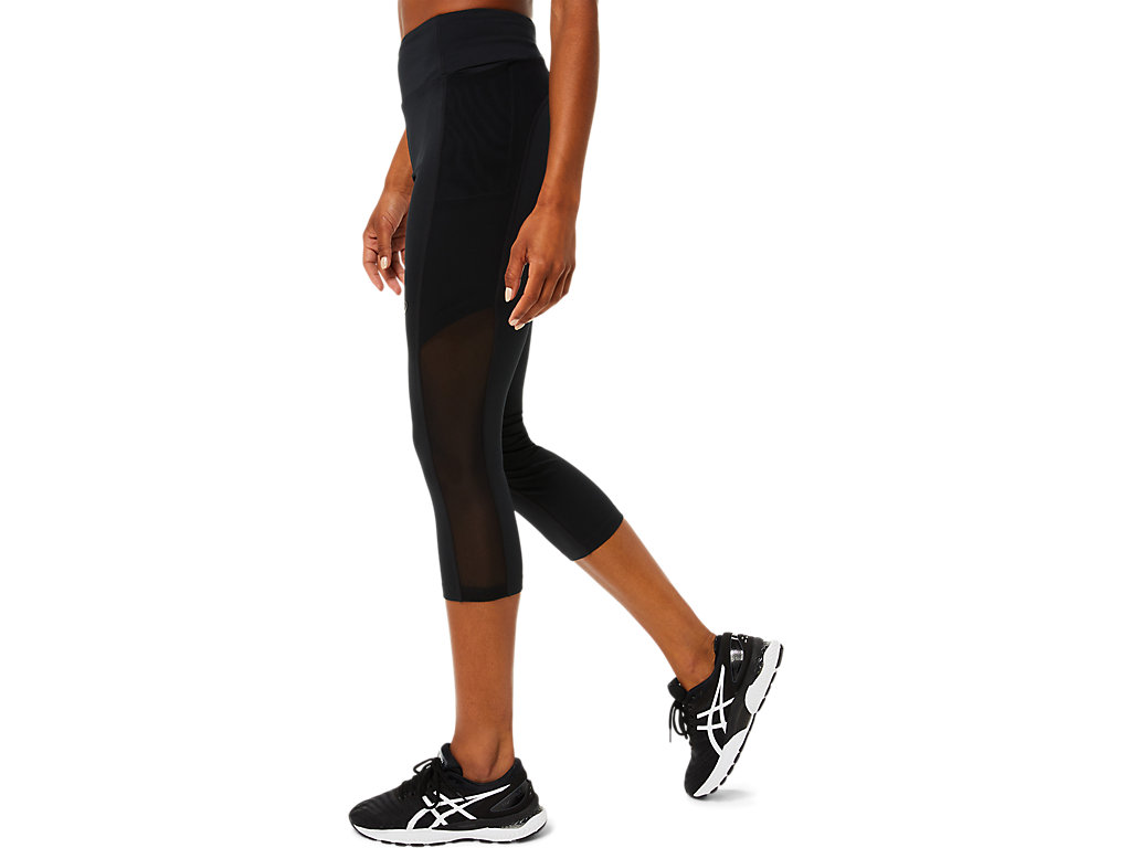 Women's Asics Kate Pocket Capri Leggings Black | 5397-XWGEQ