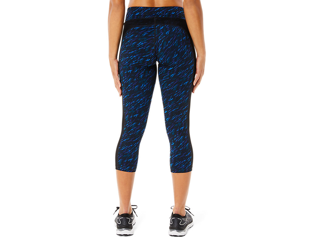 Women's Asics Kate Pocket Capri Leggings Blue | 5736-EJMBA