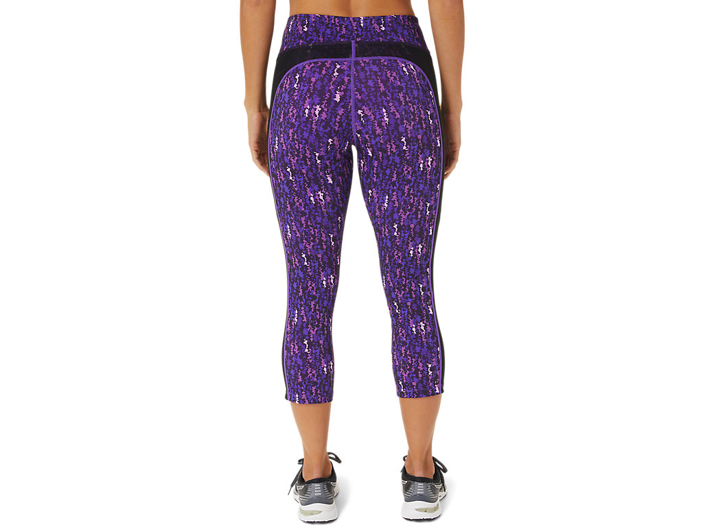 Women's Asics Kate Pocket Capri Leggings Purple / Black | 7352-XQFKD