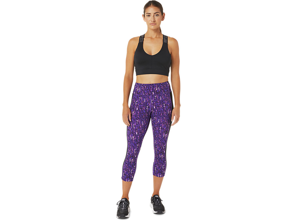 Women's Asics Kate Pocket Capri Leggings Purple / Black | 7352-XQFKD