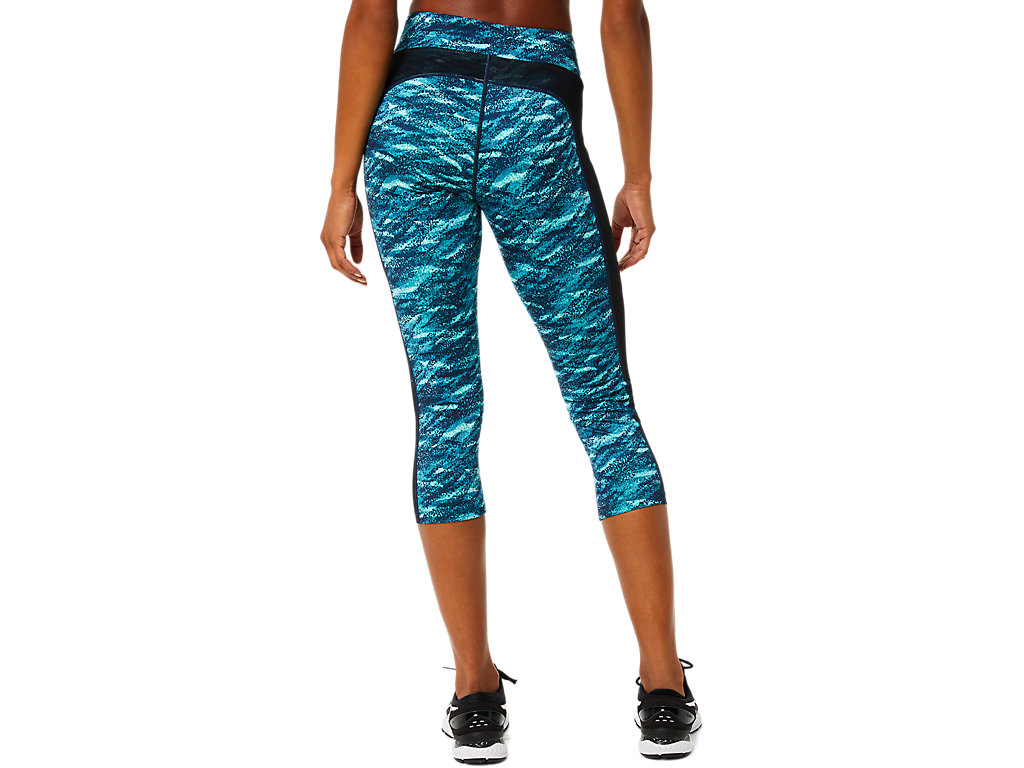 Women's Asics Kate Pocket Capri Leggings Navy / Multicolor | 9760-MISWU