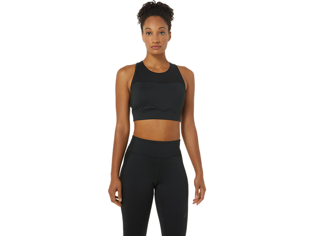 Women\'s Asics Kate Strappy Sports Bra Black | 1843-JYHKU