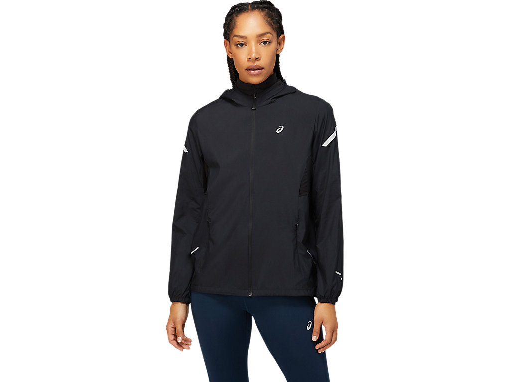 Women\'s Asics Lite-Show Jackets Black | 1794-MYGVL