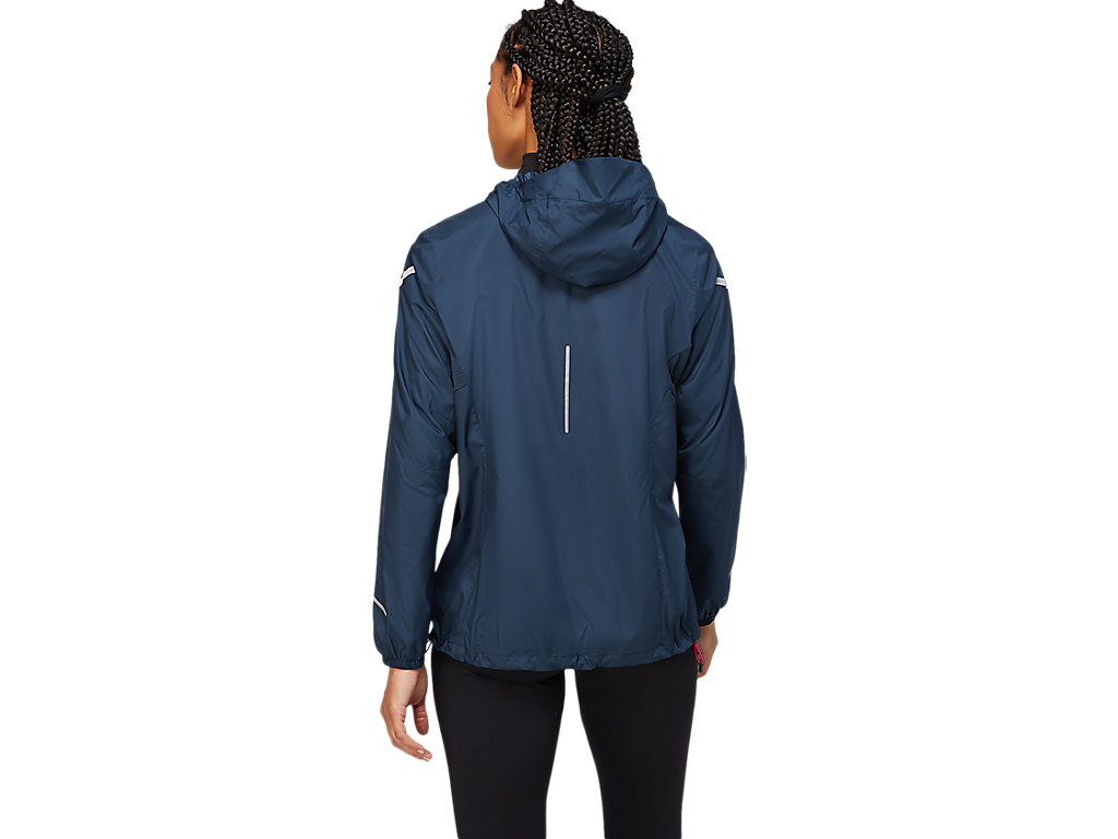 Women's Asics Lite-Show Jackets Blue | 8407-JKTHB