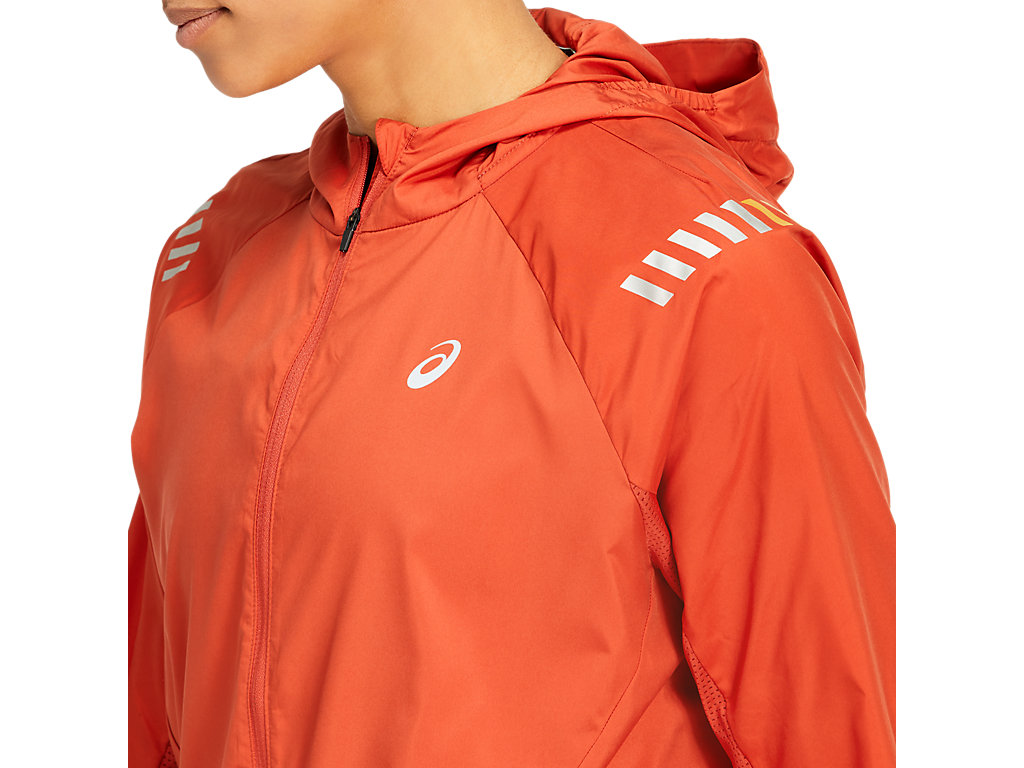 Women's Asics Lite-Show Jackets Brown / Deep Grey | 9341-DGBCK