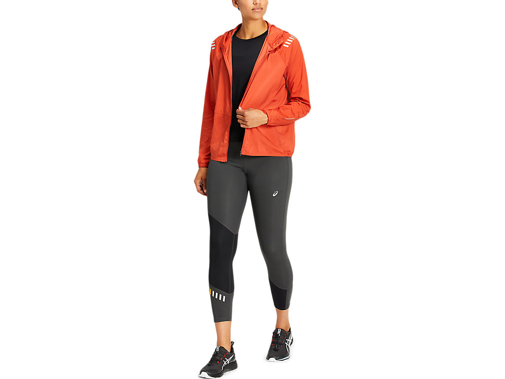 Women's Asics Lite-Show Jackets Brown / Deep Grey | 9341-DGBCK