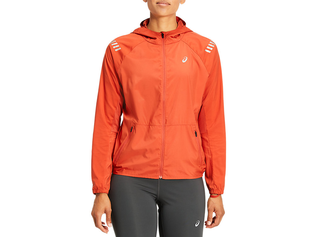 Women\'s Asics Lite-Show Jackets Brown / Deep Grey | 9341-DGBCK