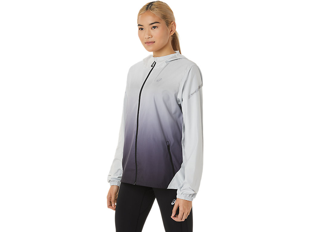 Women's Asics Lite-Show Jackets Grey / Black | 8403-OPCYA