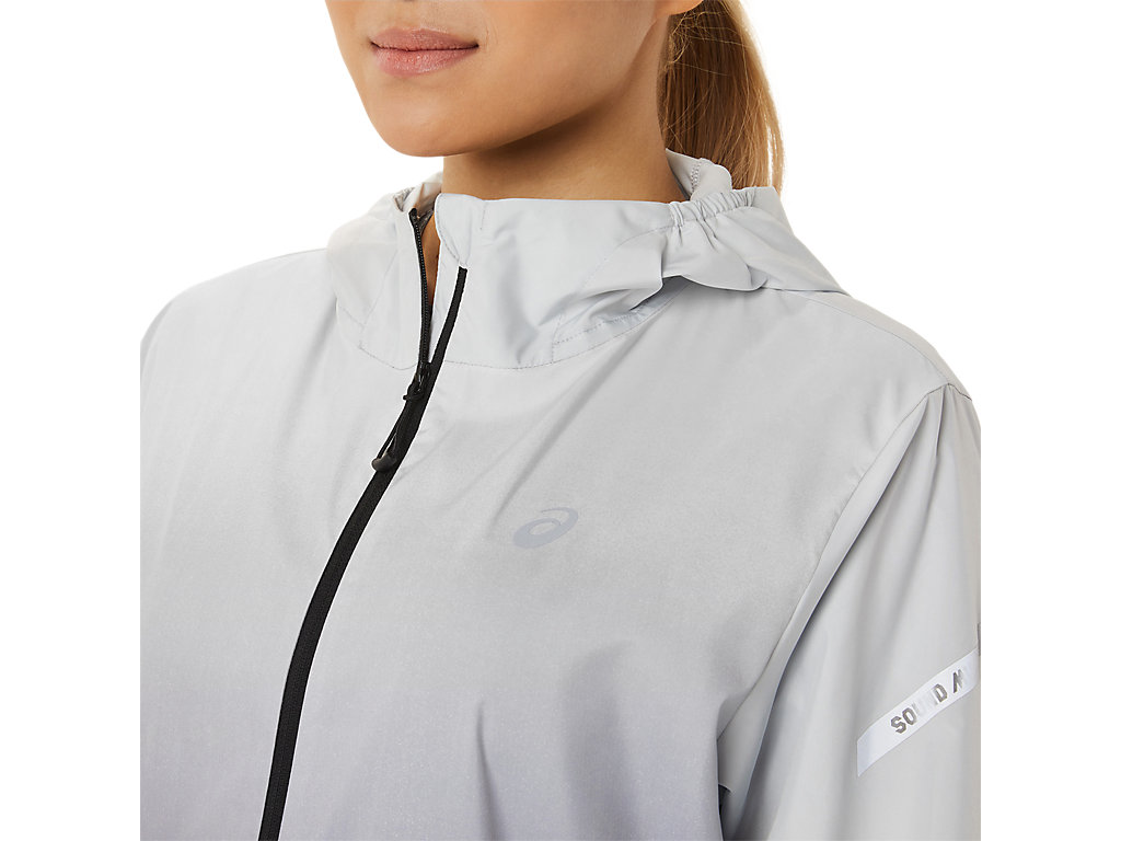 Women's Asics Lite-Show Jackets Grey / Black | 8403-OPCYA