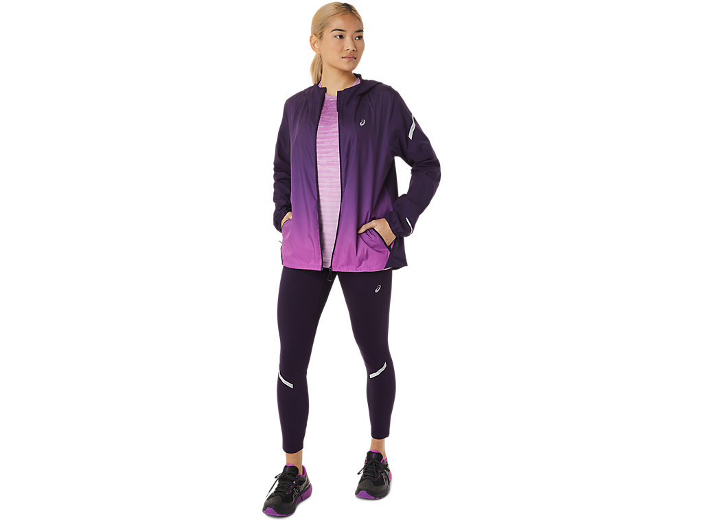 Women's Asics Lite-Show Jackets Purple | 1093-QMSAH