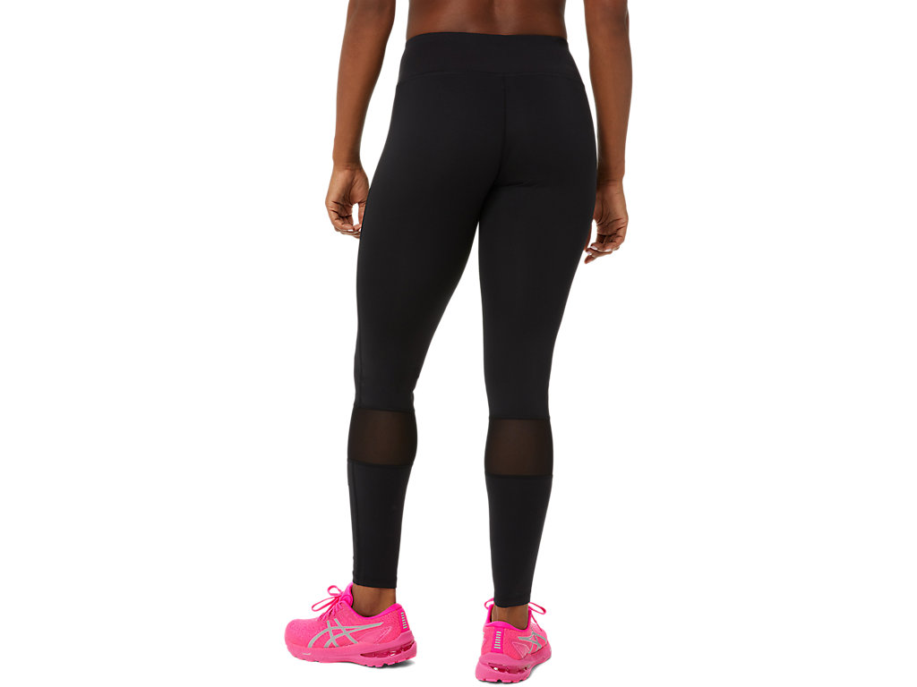 Women's Asics Lite-Show Leggings Black / Light Green | 5408-LNOMX