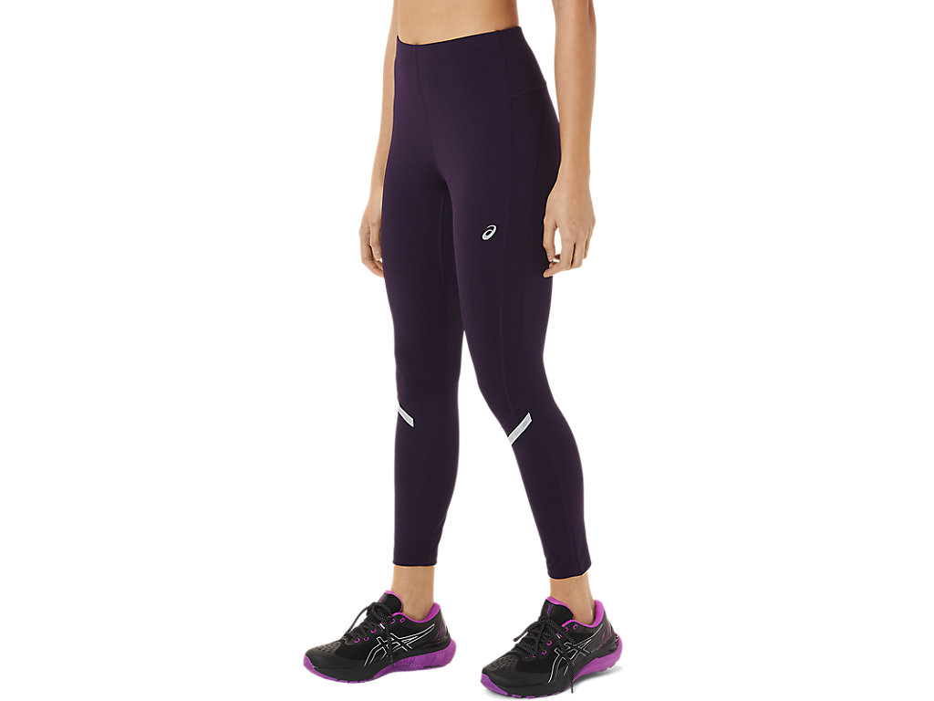 Women's Asics Lite-Show Leggings Dark Purple | 6594-PRDNH