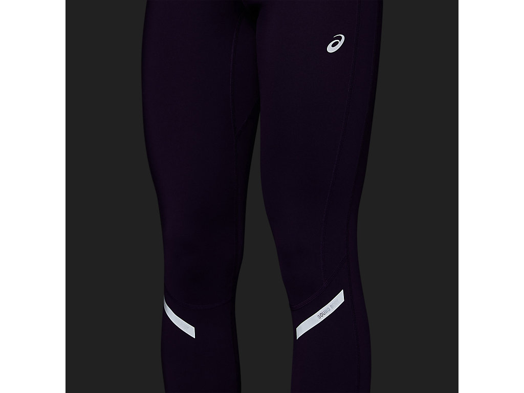 Women's Asics Lite-Show Leggings Dark Purple | 6594-PRDNH