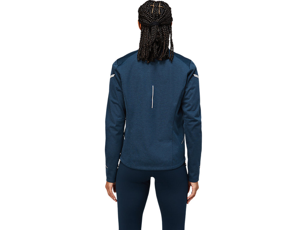 Women's Asics Lite-Show Winter Jackets Blue | 0967-REMAP