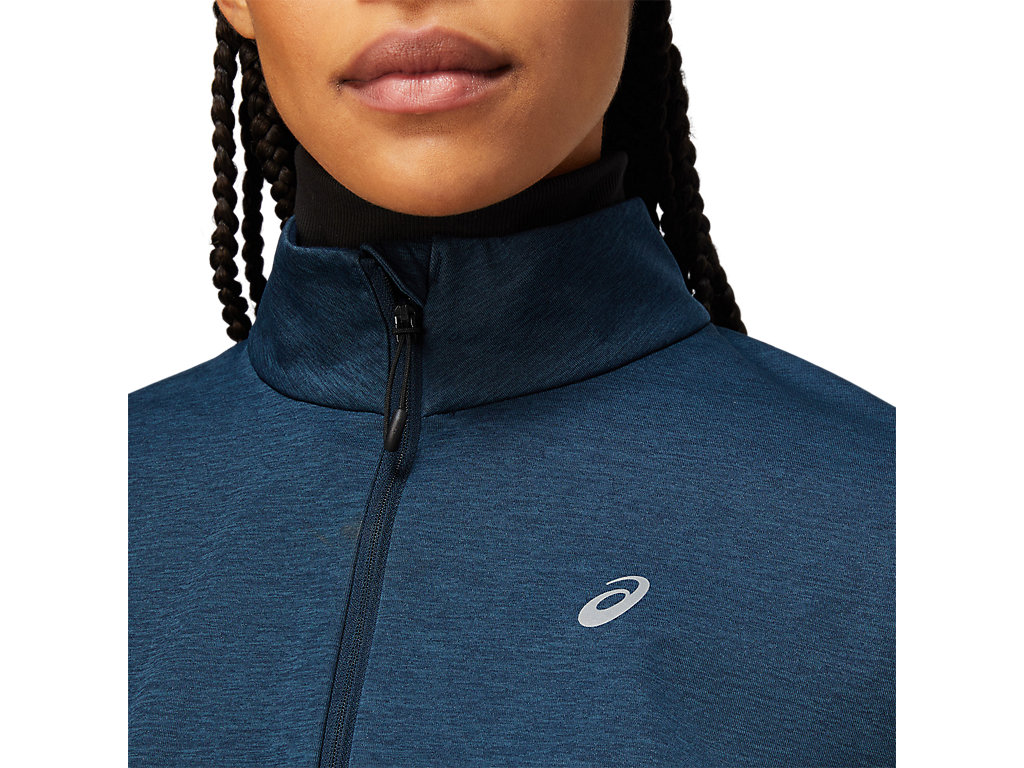 Women's Asics Lite-Show Winter Jackets Blue | 0967-REMAP