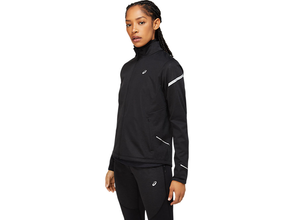 Women's Asics Lite-Show Winter Jackets Black | 6983-JKUNO