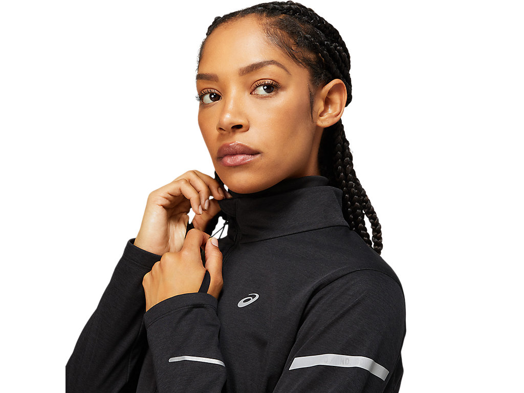 Women's Asics Lite-Show Winter Jackets Black | 6983-JKUNO