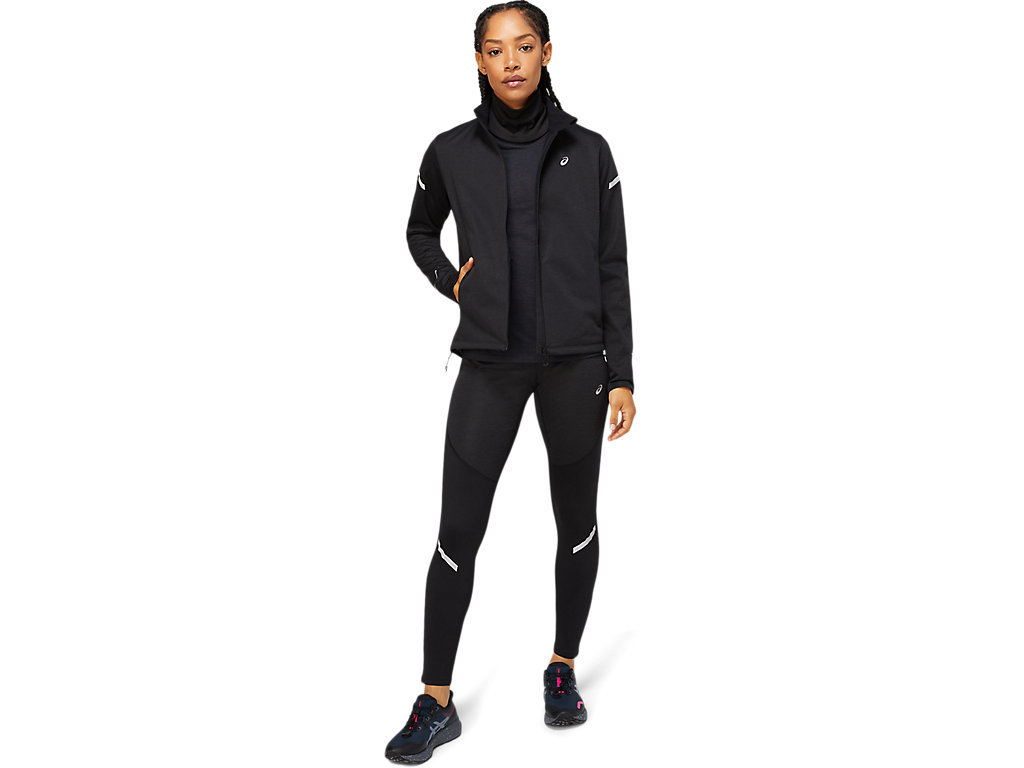 Women's Asics Lite-Show Winter Jackets Black | 6983-JKUNO