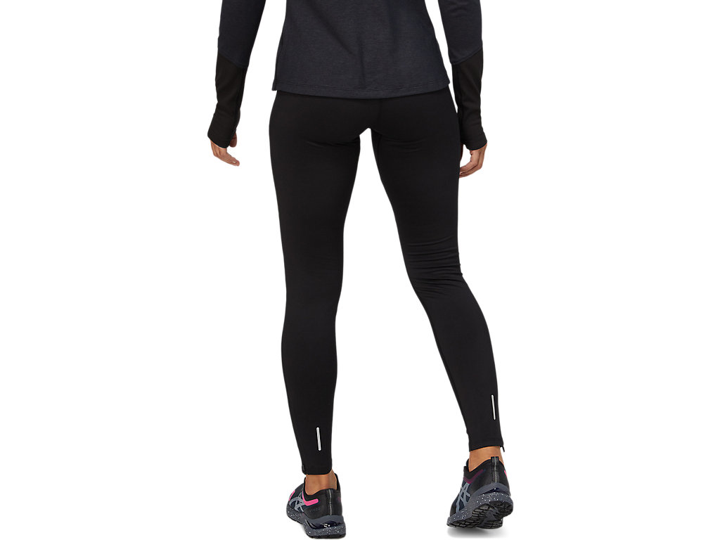 Women's Asics Lite-Show Winter Leggings Black | 1075-OJIQW