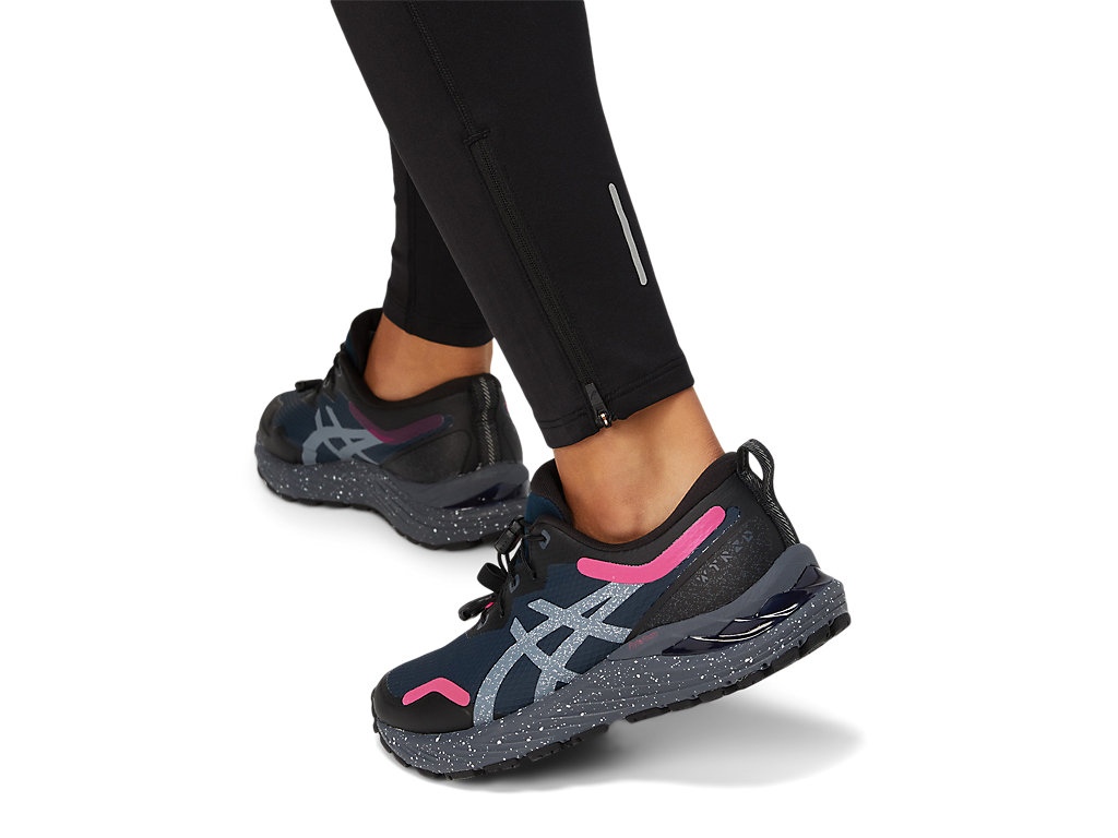 Women's Asics Lite-Show Winter Leggings Black | 1075-OJIQW