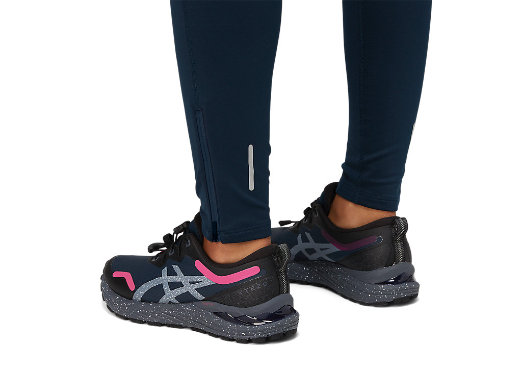 Women's Asics Lite-Show Winter Leggings Blue | 9502-MAKXT