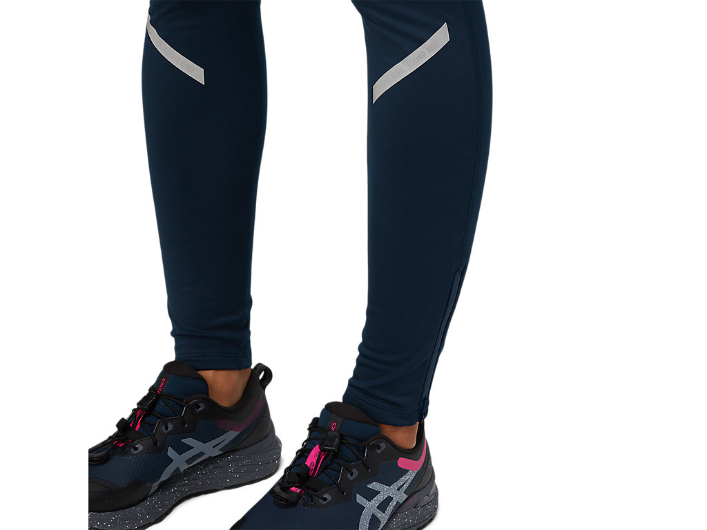 Women's Asics Lite-Show Winter Leggings Blue | 9502-MAKXT