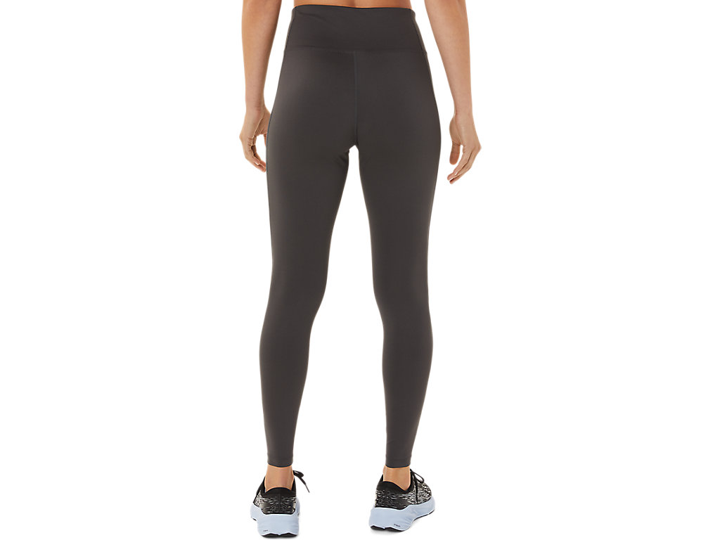 Women's Asics Logo Graphic Leggings Obsidian Grey | 7254-DPFYB