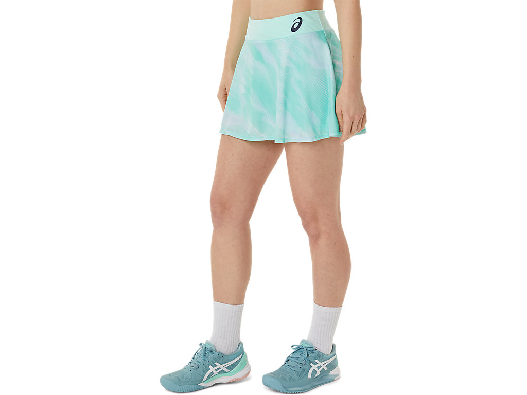 Women's Asics Match Graphic Skort Skirts Green | 2819-WPEHB