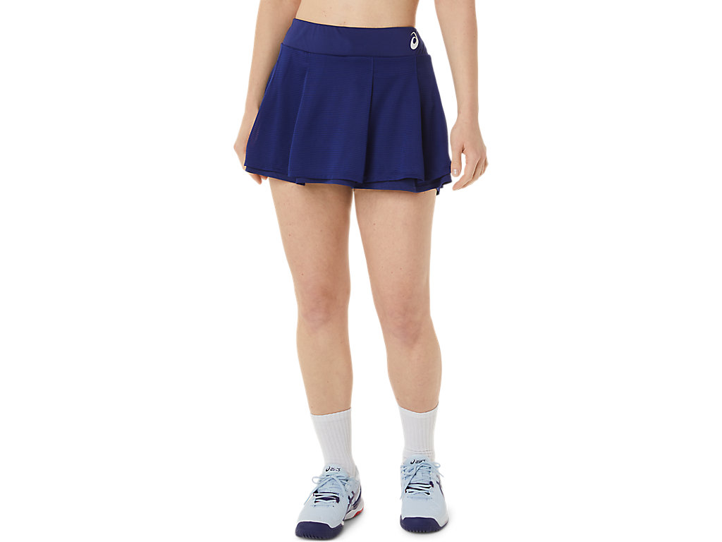 Women\'s Asics Match Skort Skirts Blue | 0741-OUENX