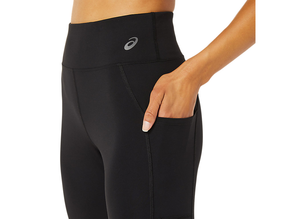 Women's Asics Mesh Block Leggings Black | 0638-QSEFB