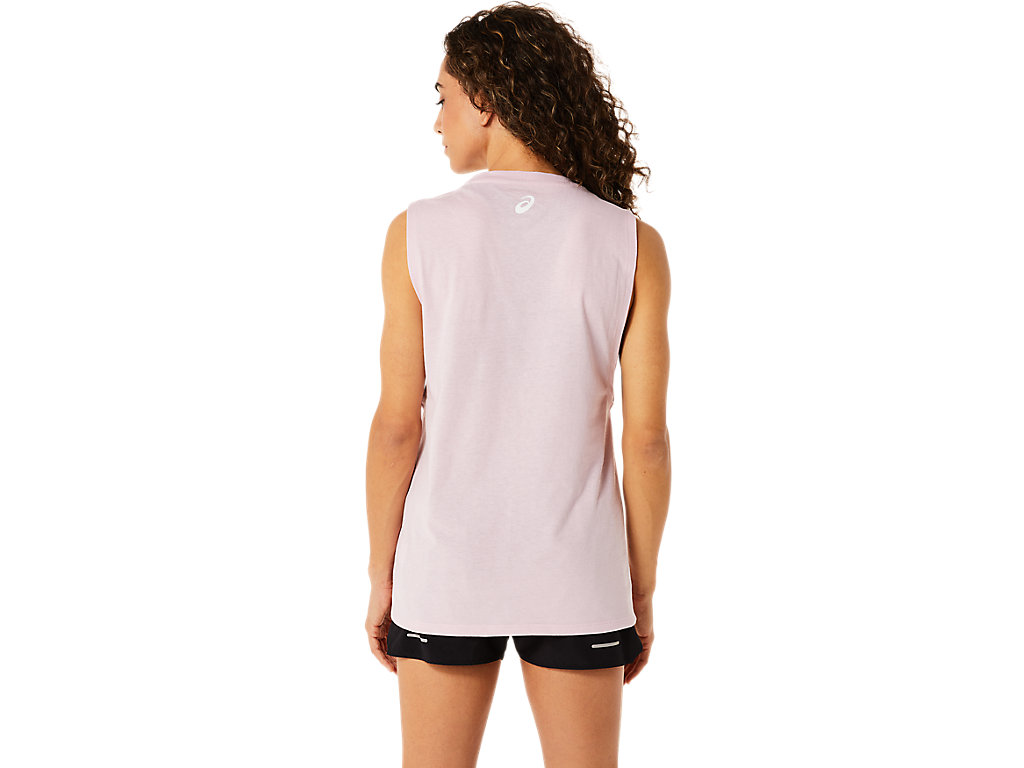 Women's Asics Mountain Muscle Tank T Shirts Rose | 0243-LIXKS