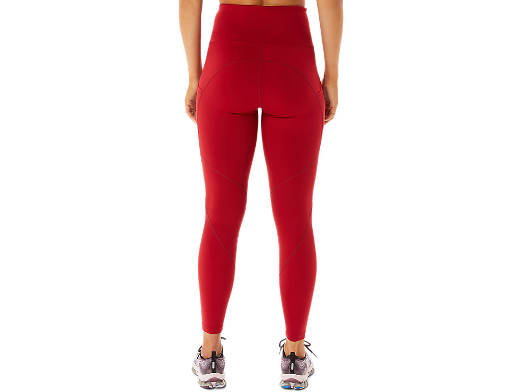 Women's Asics Movekoyo Training Leggings Red | 7938-KWMJR