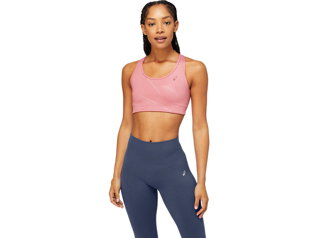 Women\'s Asics Nagare Sports Bra Rose | 5140-VHALK