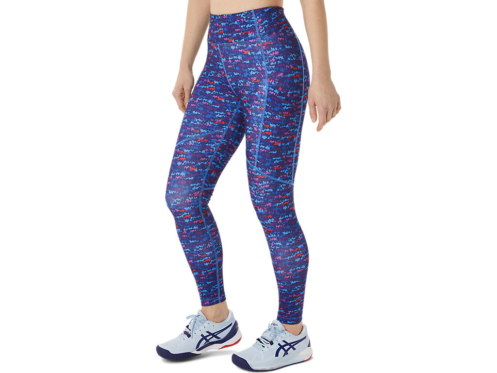 Women's Asics New Strong 92 Printed Leggings Purple | 1937-VXSTB