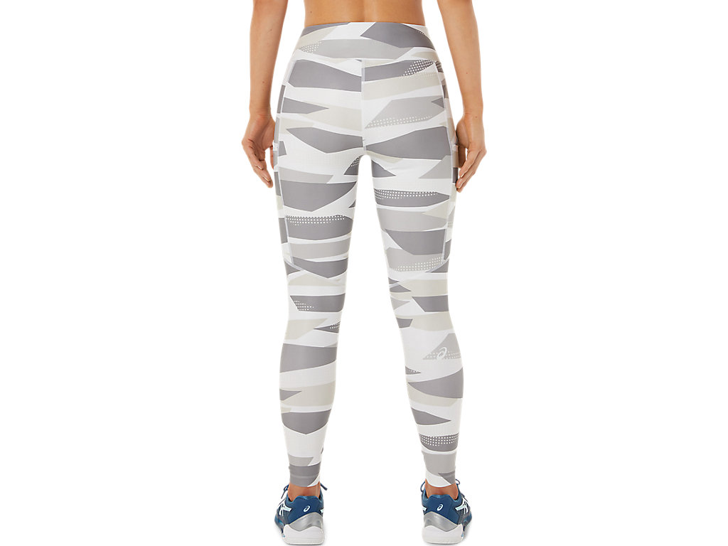 Women's Asics New Strong 92 Printed Leggings Grey | 3859-VSPMN