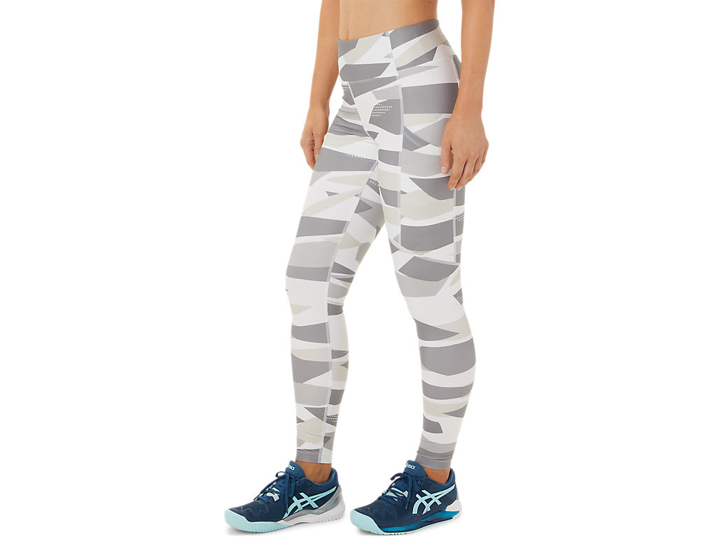 Women's Asics New Strong 92 Printed Leggings Grey | 3859-VSPMN