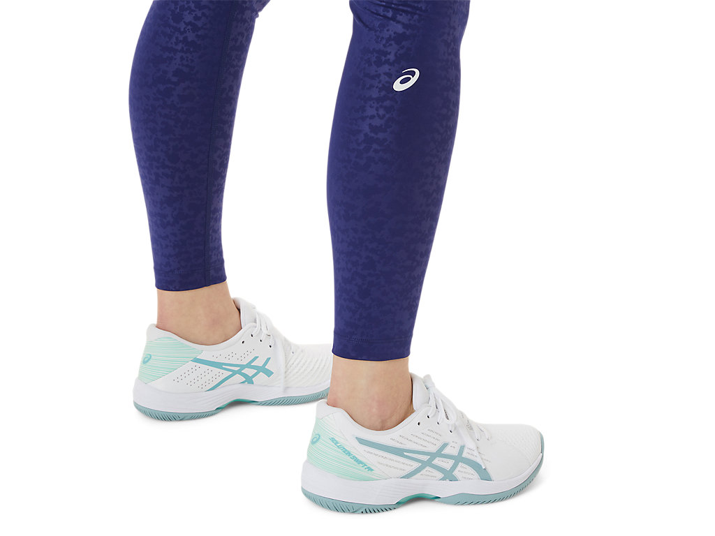 Women's Asics New Strong 92 Printed Leggings Blue | 5840-TSHKG