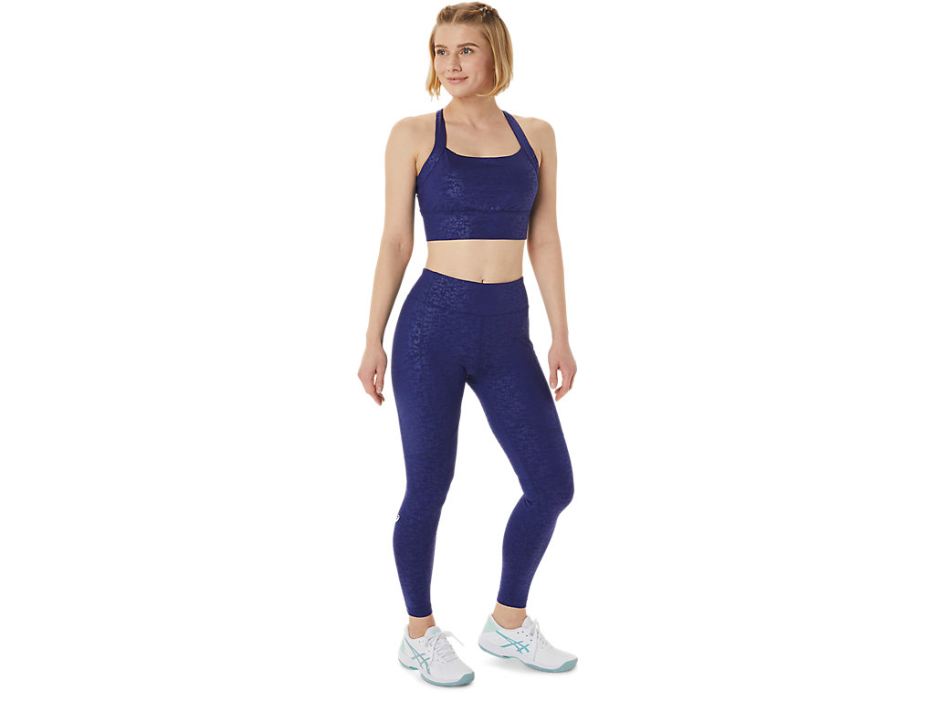 Women's Asics New Strong 92 Printed Leggings Blue | 5840-TSHKG