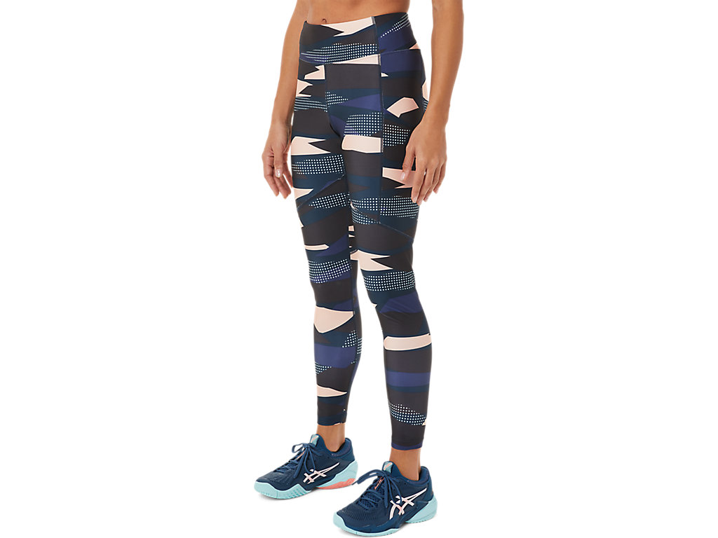 Women's Asics New Strong 92 Printed Leggings Turquoise | 9046-AOHDK