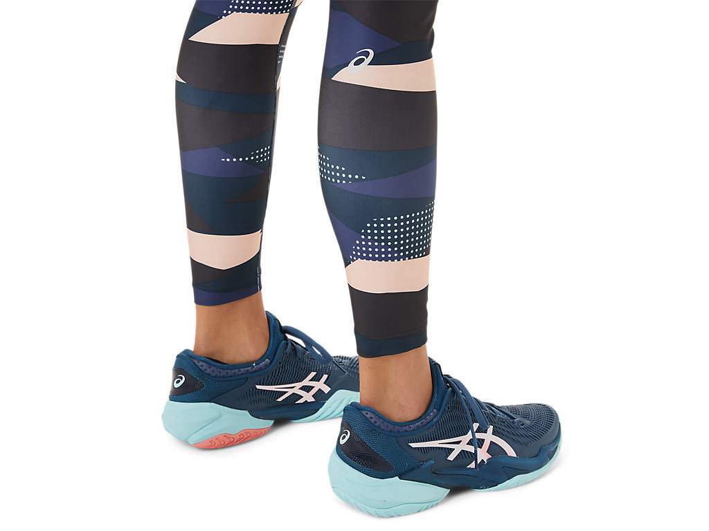 Women's Asics New Strong 92 Printed Leggings Turquoise | 9046-AOHDK