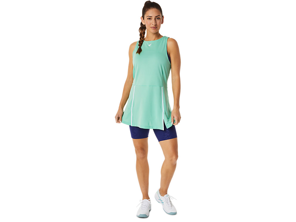 Women's Asics New Strong 92 Skirts Green | 7139-ALYGB