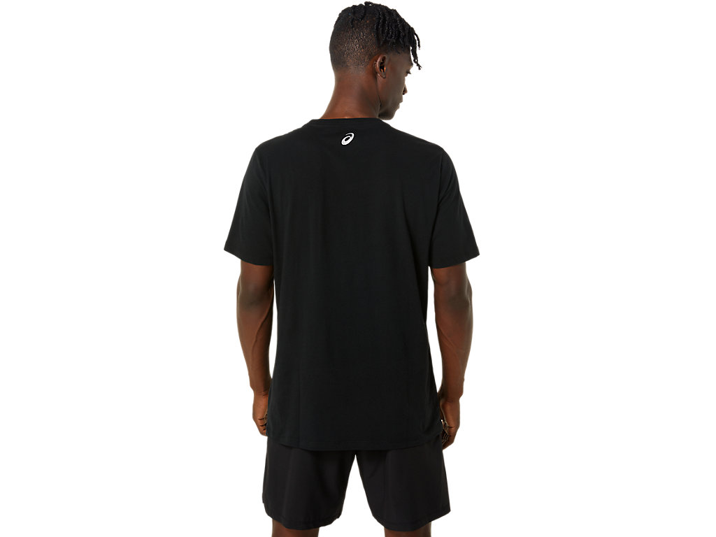 Women's Asics Orc Luminous Small Logo Ss Tee T Shirts Black | 2390-FZJIE