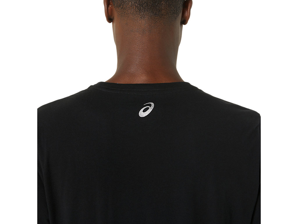 Women's Asics Orc Luminous Small Logo Ss Tee T Shirts Black | 2390-FZJIE